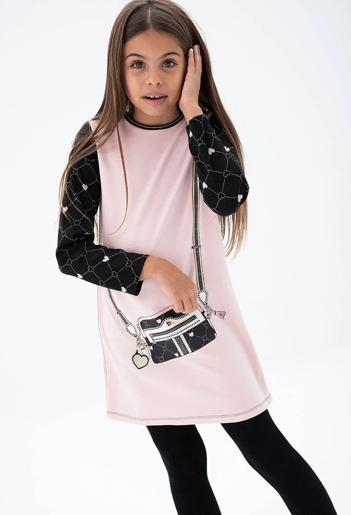 Vestido malha "mala" para menina