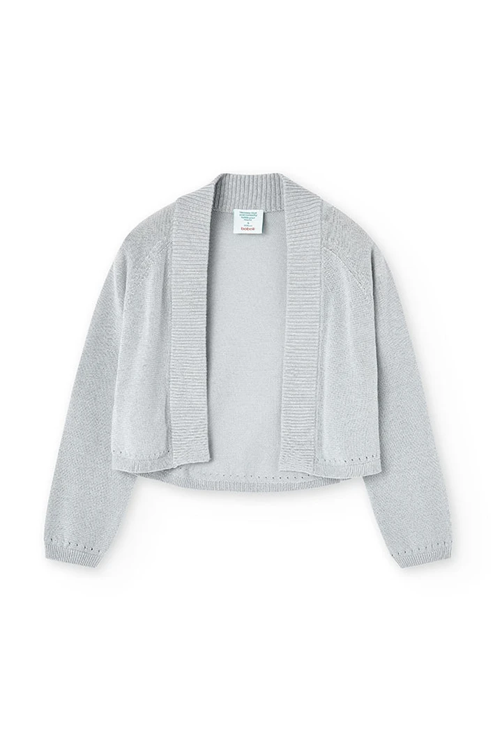 Veste tricotée beige fille
