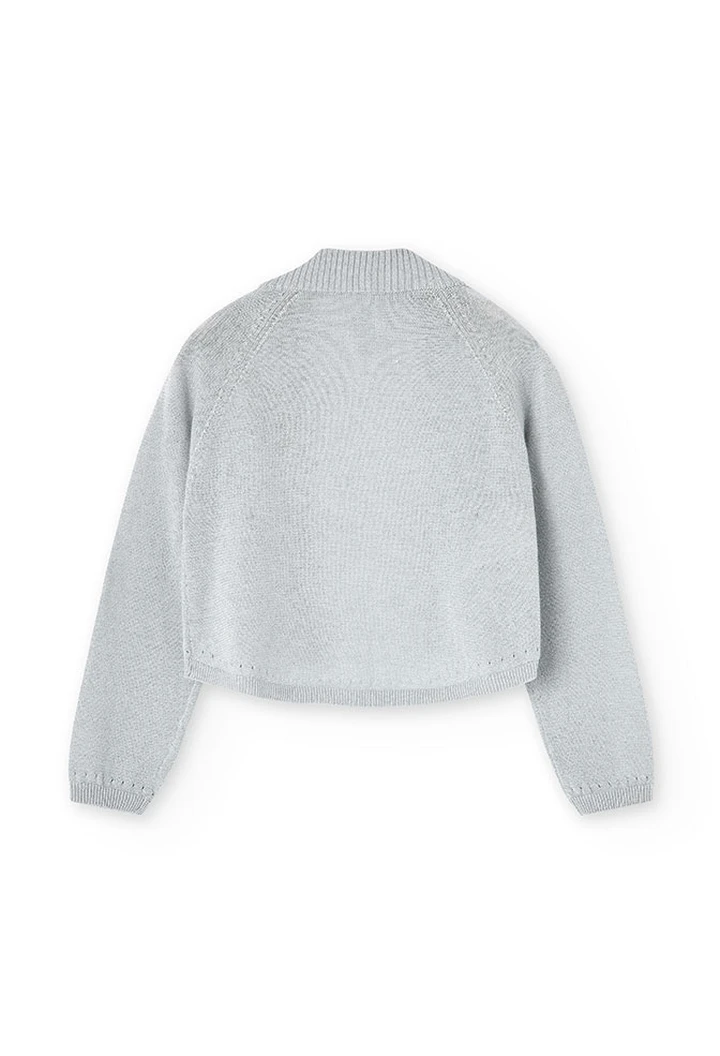 Veste tricotée beige fille