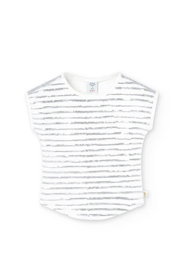 Strick-Shirt Stretch, für Mädchen, in Farbe Weiß 