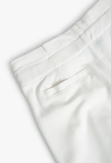 Strick-Bermuda-Shorts in Roma, für Mädchen in Farbe Weiß
