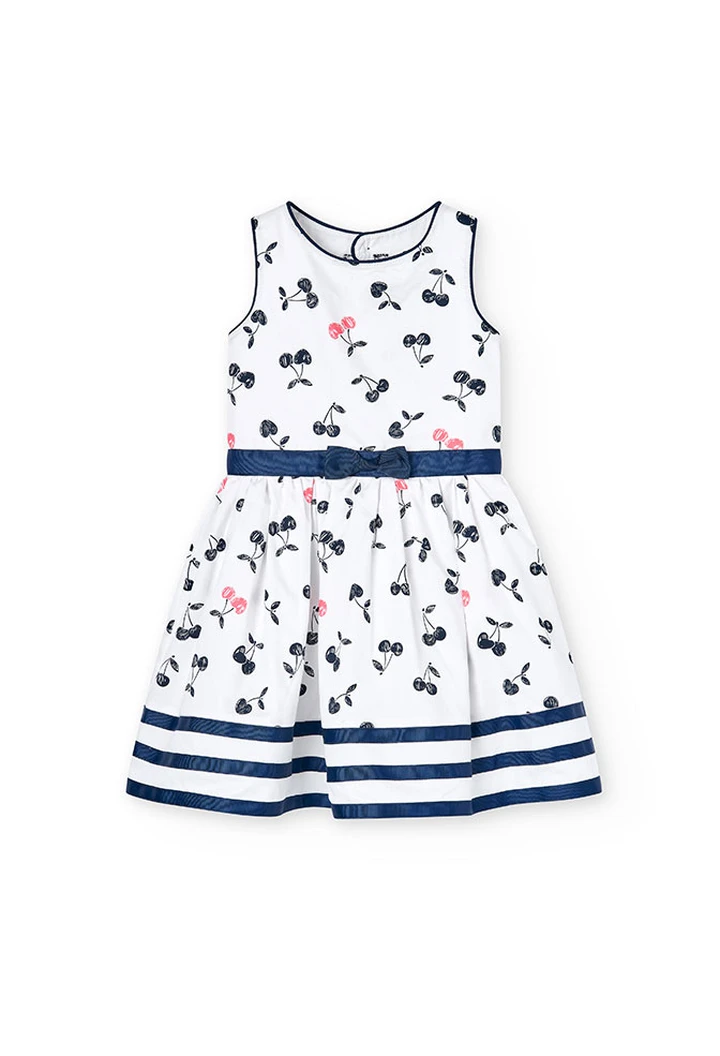 Robe en satin imprimée pour bébé fille