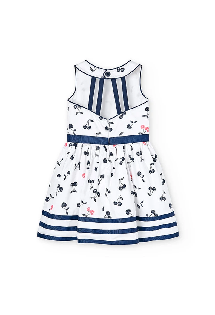 Robe en satin imprimée pour bébé fille