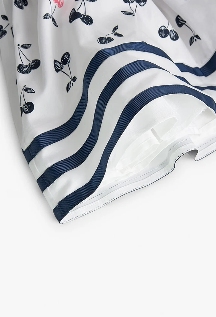 Robe en satin imprimée pour bébé fille