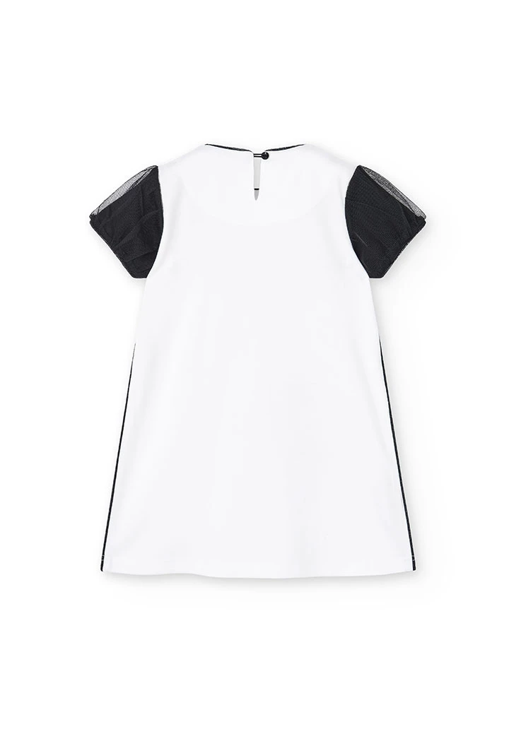 Strick-Kleid Roma, für Mädchen, in Farbe Weiß