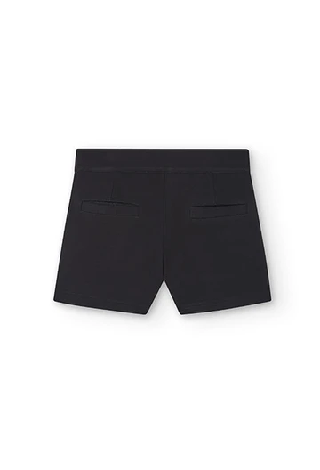 Strick-Shorts Roma, für Baby-Mädchen, in Farbe Schwarz