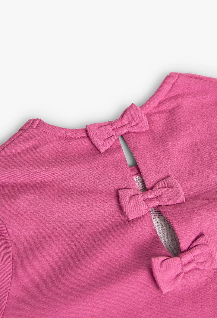 T-shirt für Mädchen mit langen Ärmeln  in Rosa