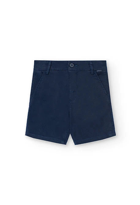 Bermudes de setí per a nen en color blau marí