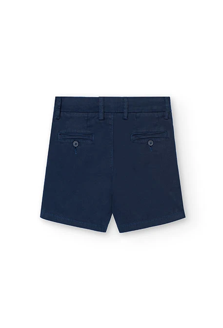 Bermudes de setí per a nen en color blau marí