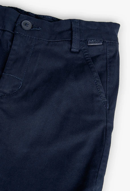 Bermudes de setí per a nen en color blau marí
