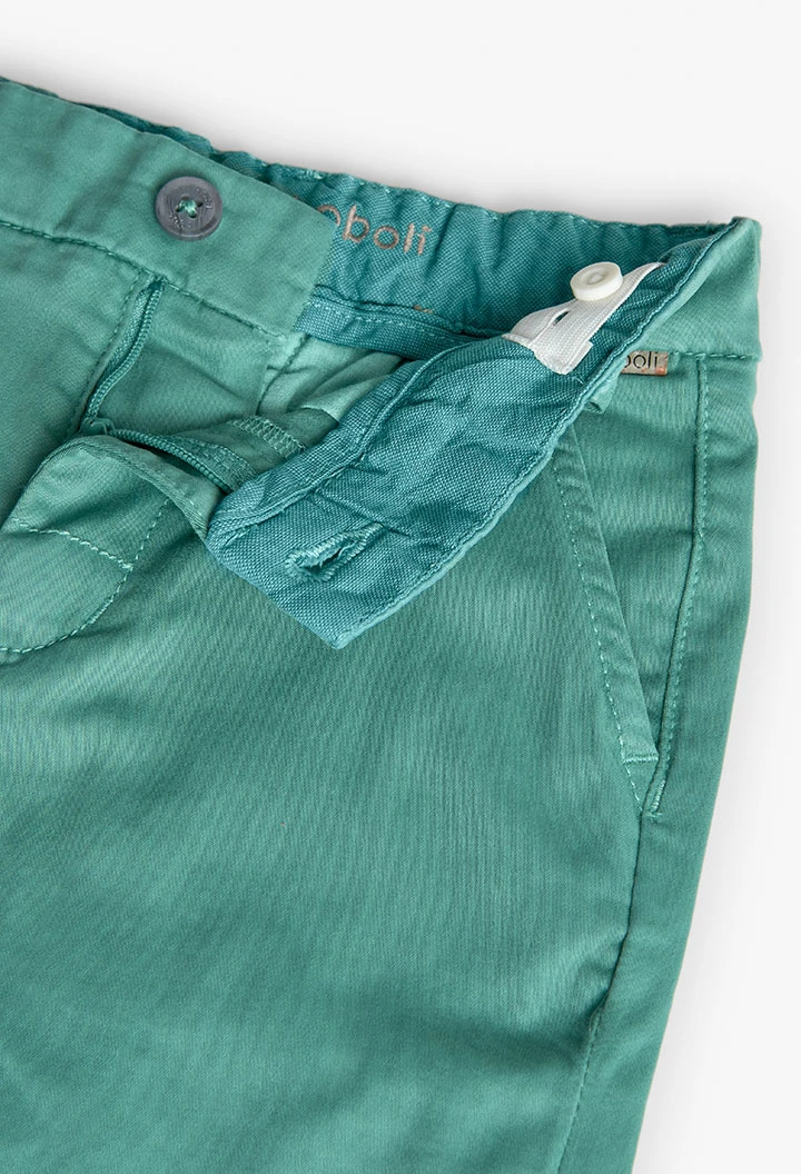 Satinhose für Jungen in Grün