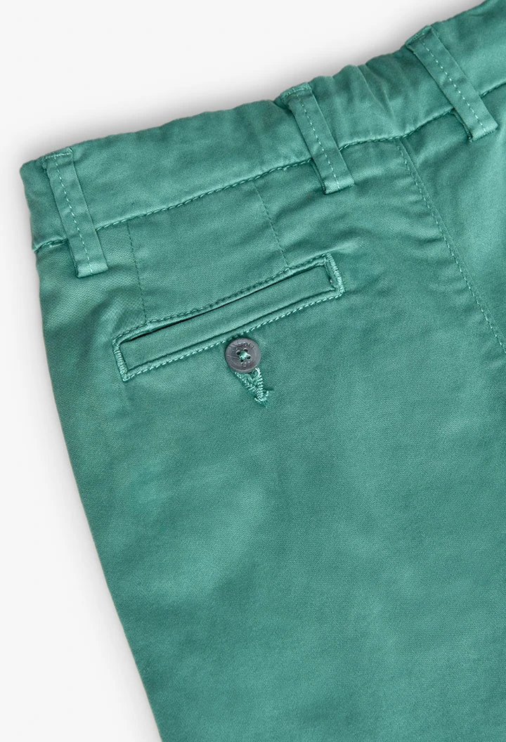Satinhose für Jungen in Grün