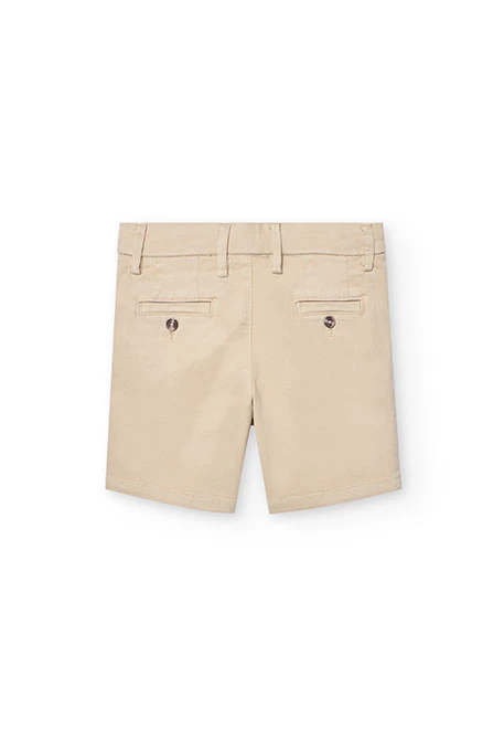 Bermuda di raso per bambino in colore beige