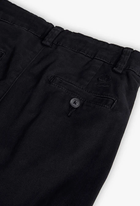 Pantaloni bambino raso nero