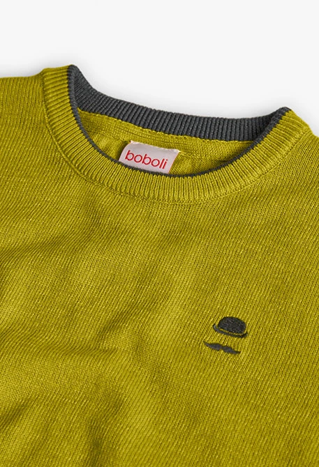 Pull vert pour garçon