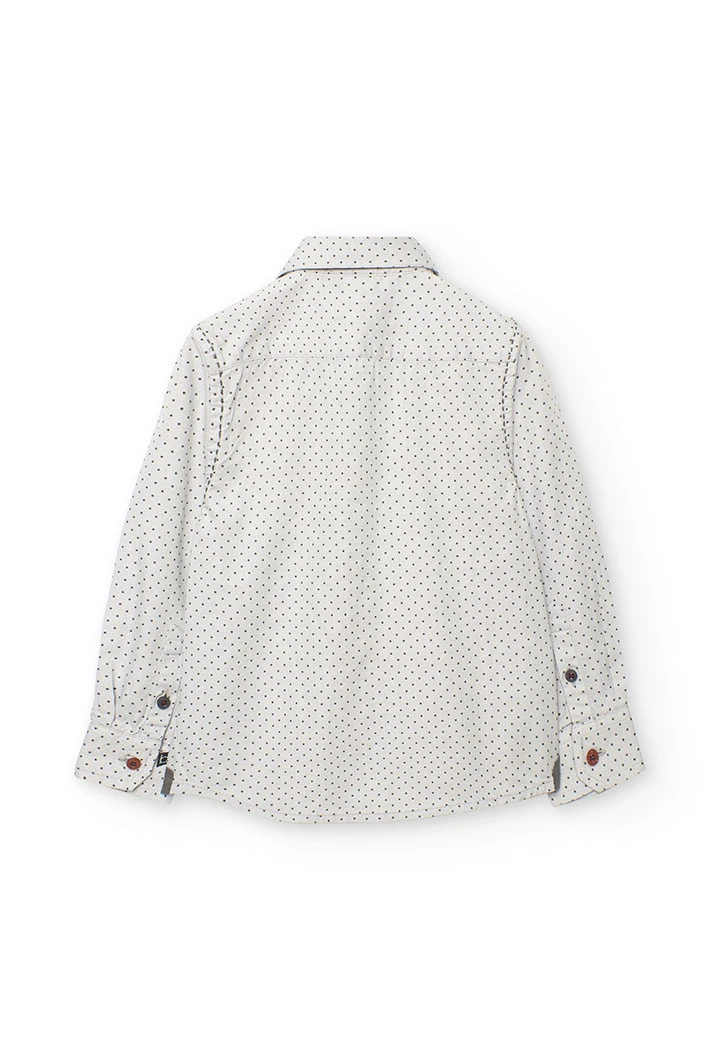 Camisa niño oxford estampado