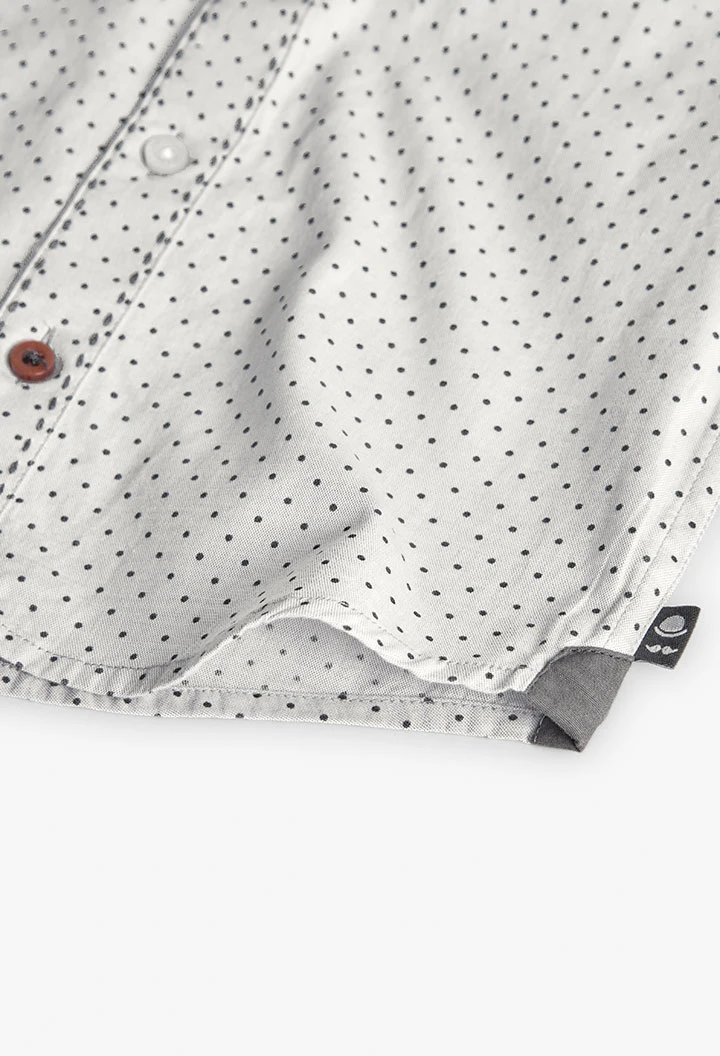 Camisa niño oxford estampado