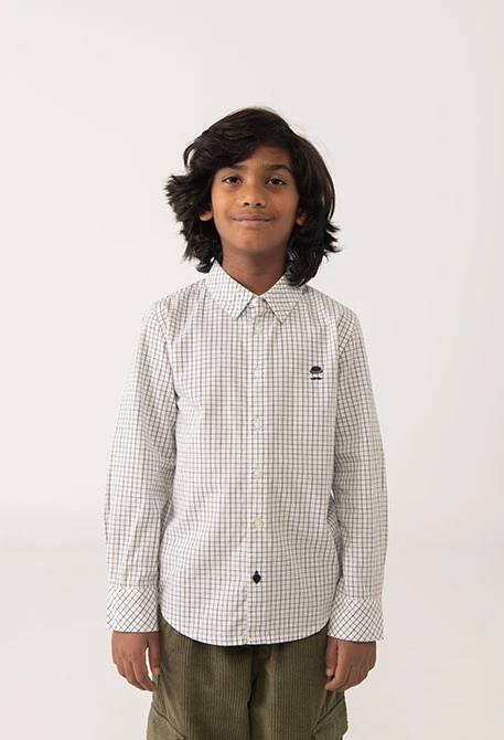 Oxford printed boy´s shirt