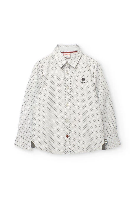 Camisa niño oxford estampado
