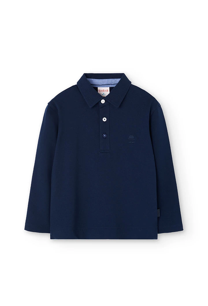 Polo bambino blu marino