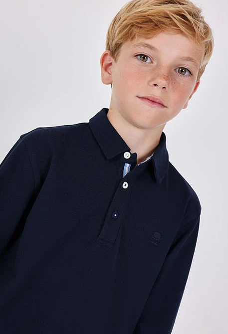 Polo bambino blu marino