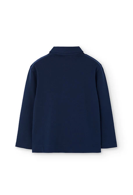 Navy blue boy´s polo shirt