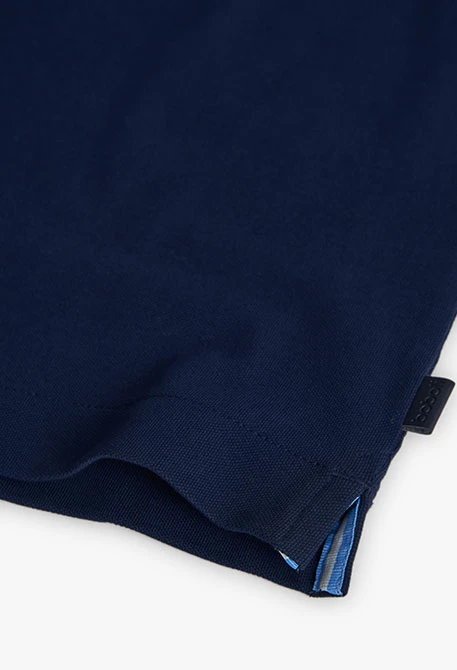 Polo garçon bleu marine