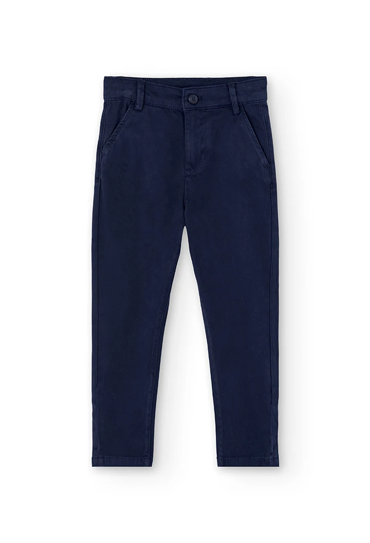 Pantalon garçon bleu marine