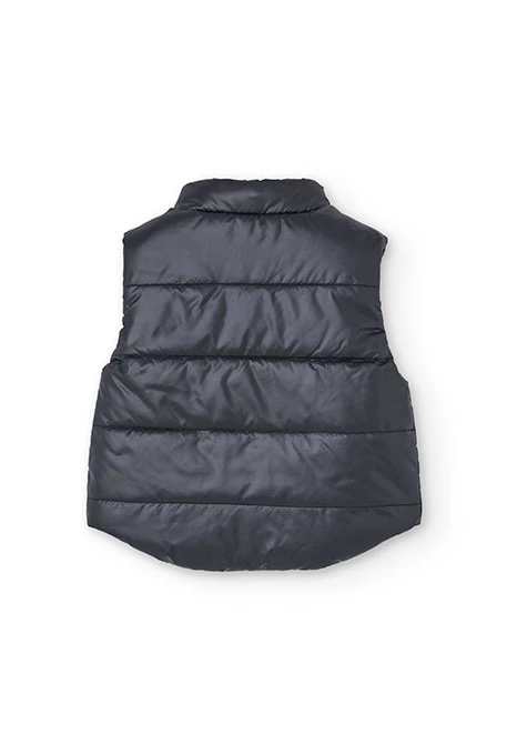 Gilet garçon réversible technique noir