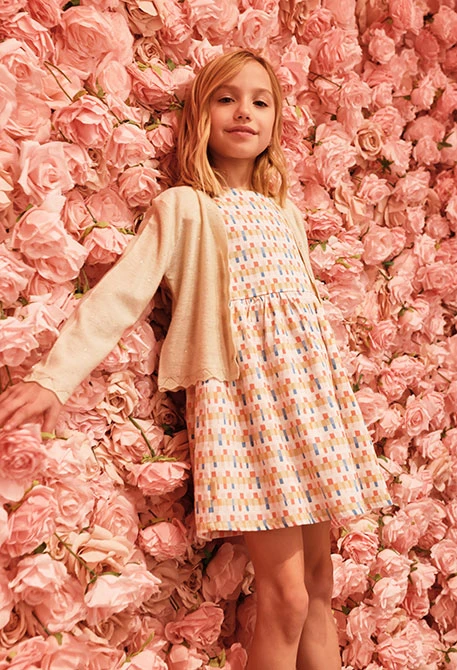 Giacca cotone bambina bianco