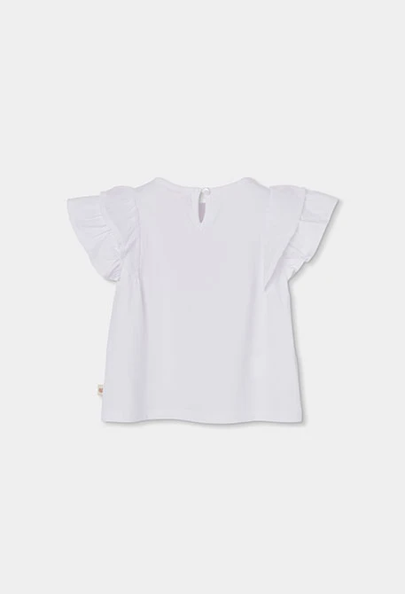 White cotton T-shirt for girl