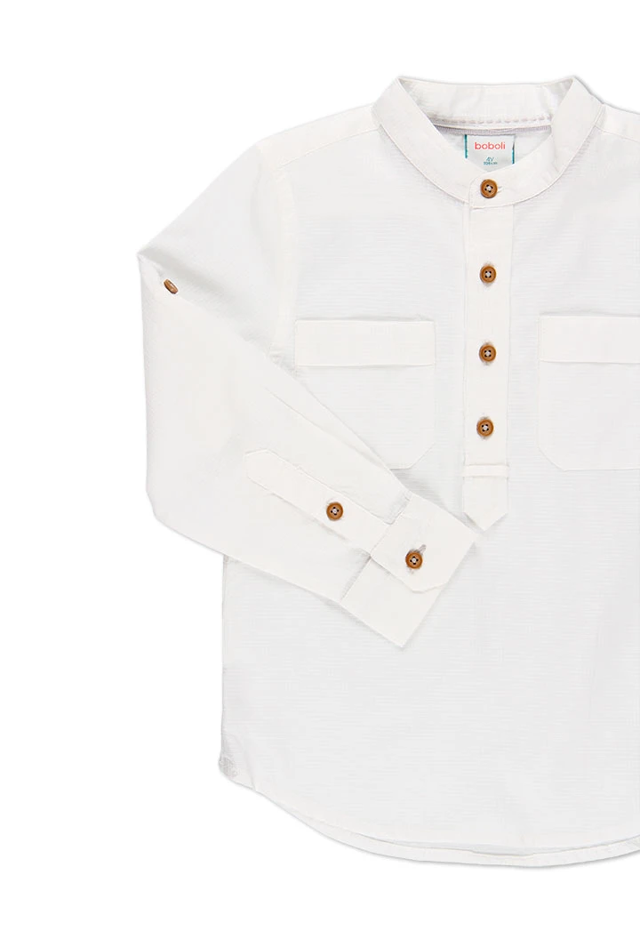 Chemise manche longue pour garçon