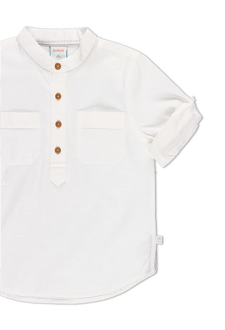 Chemise manche longue pour garçon