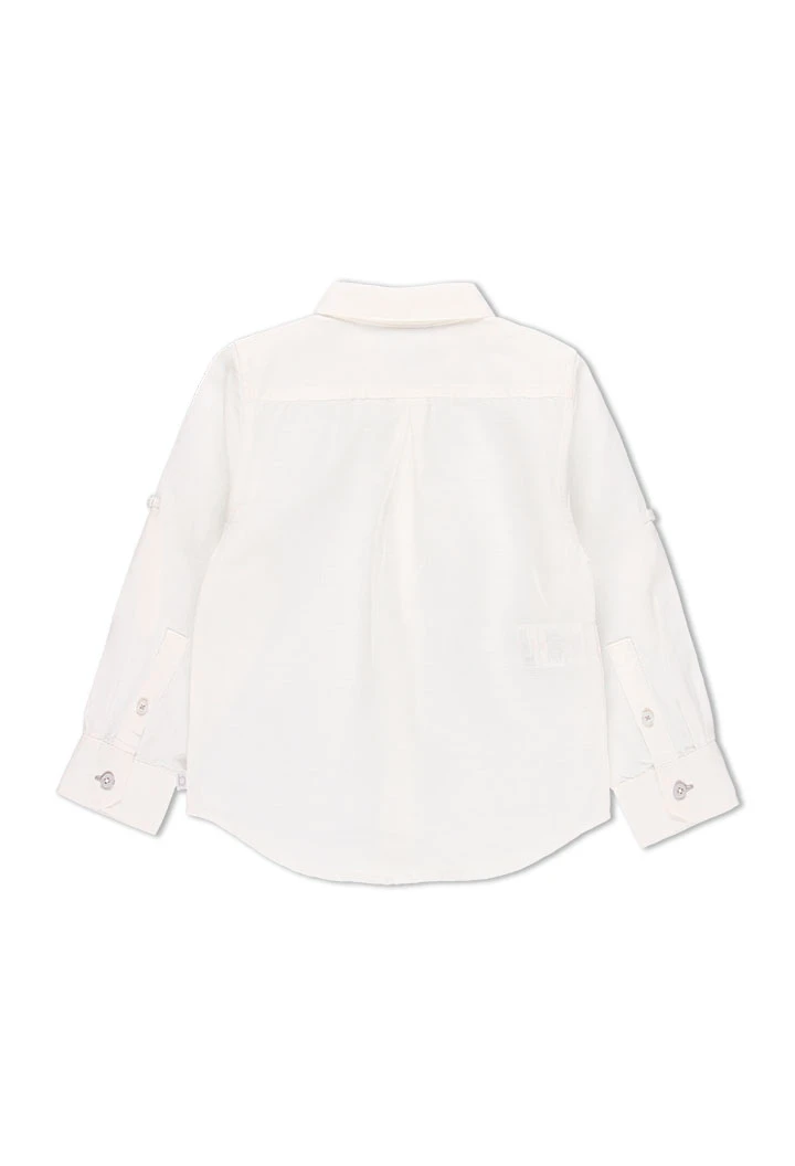 Chemise en lin manche longue pour garçon
