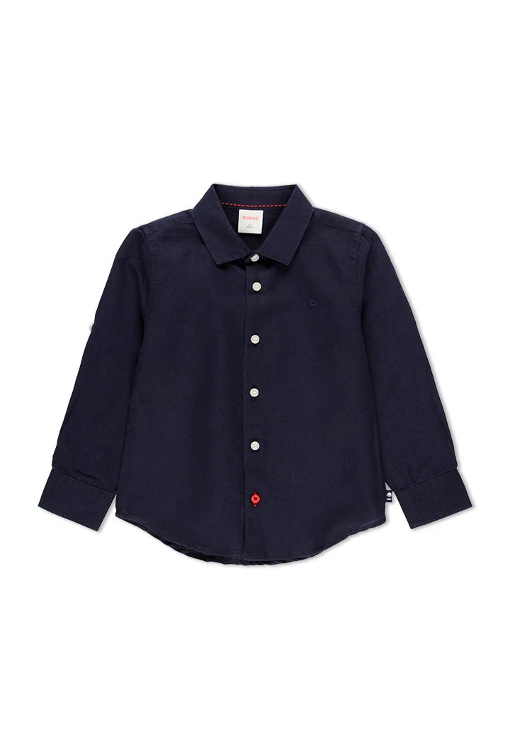 Chemise en lin manche longue pour garçon