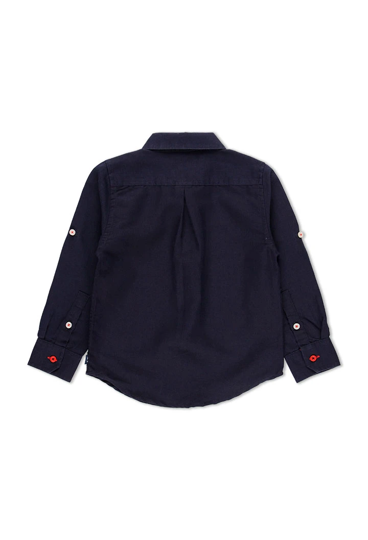 Chemise en lin manche longue pour garçon
