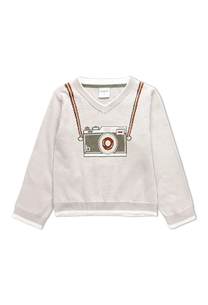 Pull avec coudieres pour garçon