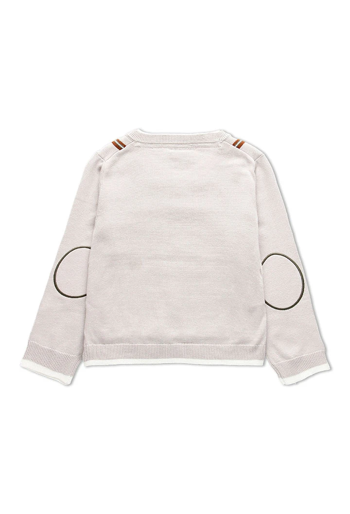 Pull avec coudieres pour garçon