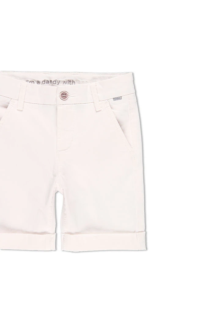 Bermuda en satin élastique pour garçon