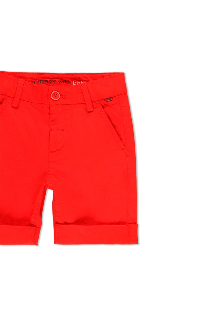 Bermuda en satin élastique pour garçon