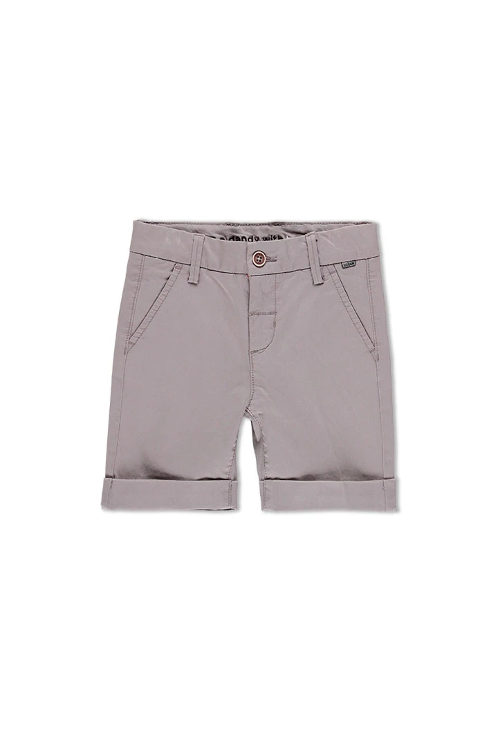 Bermuda en satin élastique pour garçon