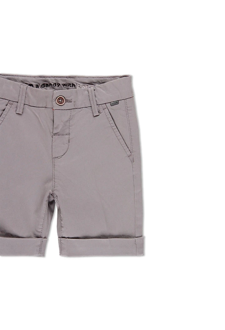 Bermuda en satin élastique pour garçon