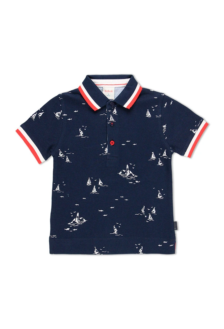 Polo "bateaux" pour garçon