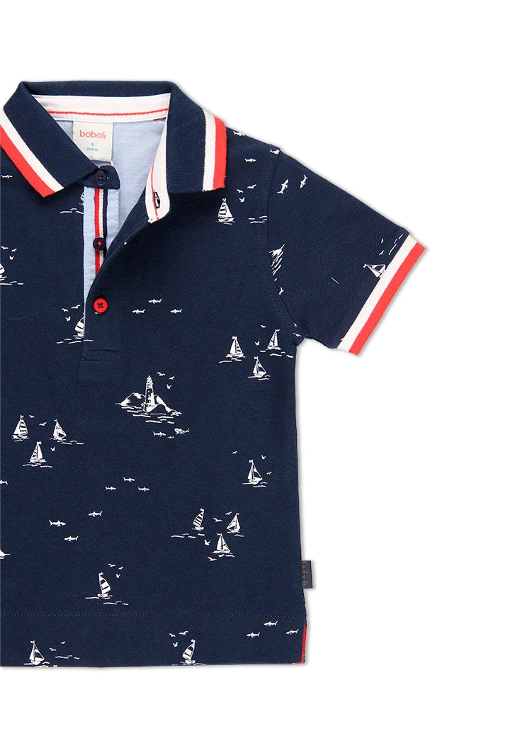 Polo "bateaux" pour garçon