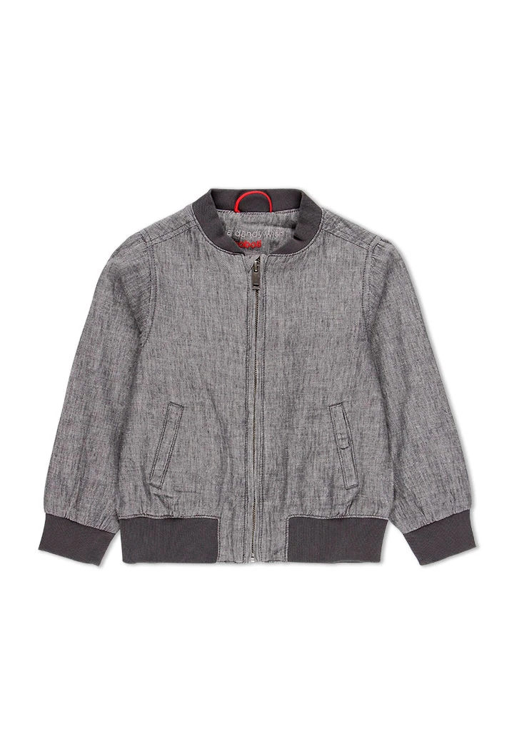 Bomber en lin jean pour garçon