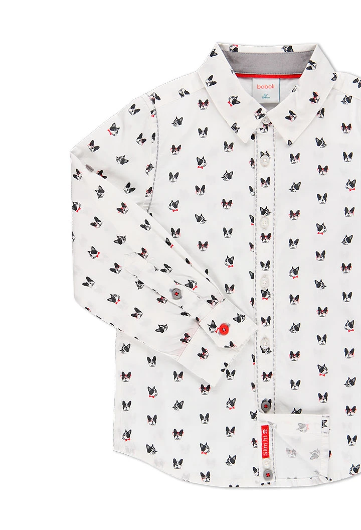 Chemise en popeline pour garçon