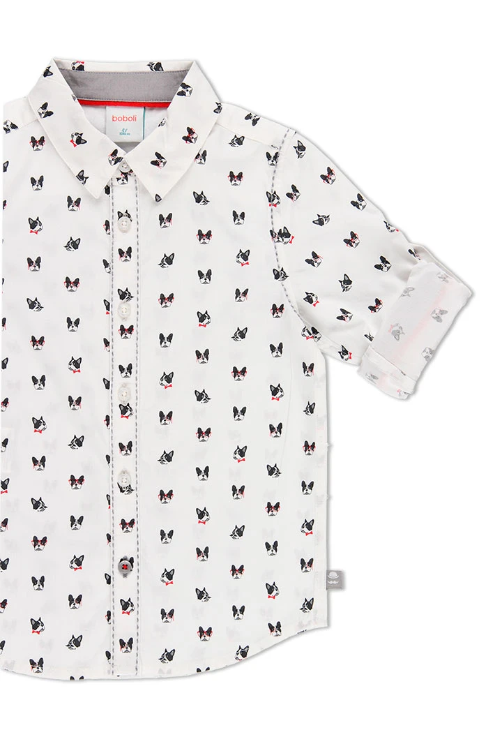 Chemise en popeline pour garçon