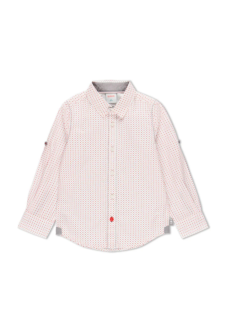 Chemise en popeline géométrique pour garçon