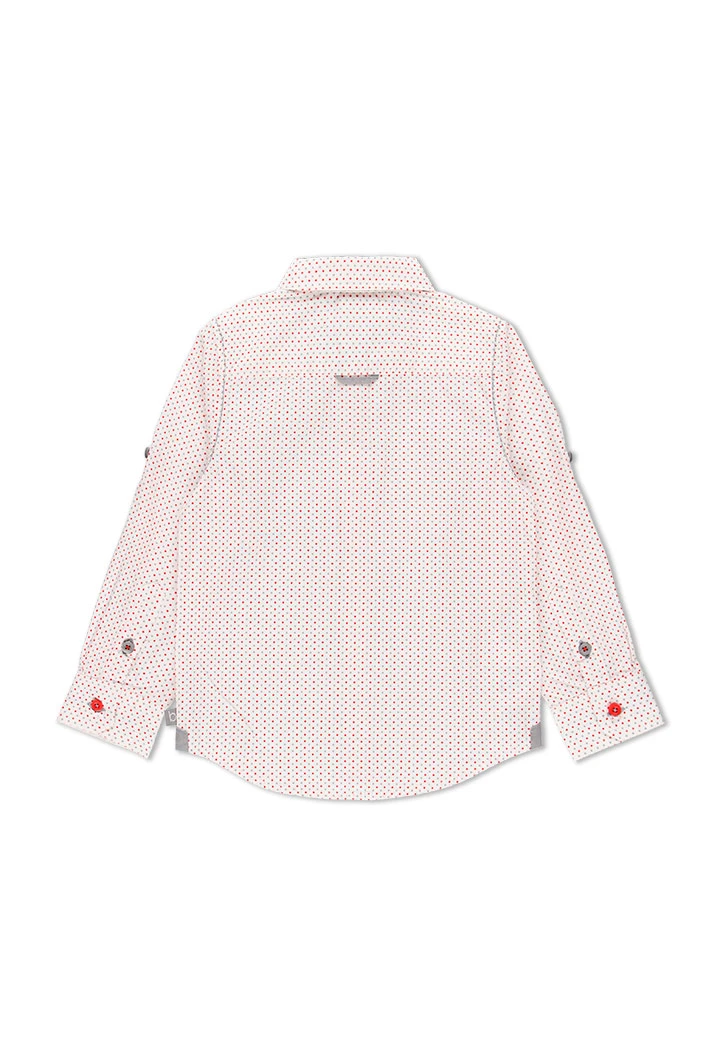 Chemise en popeline géométrique pour garçon