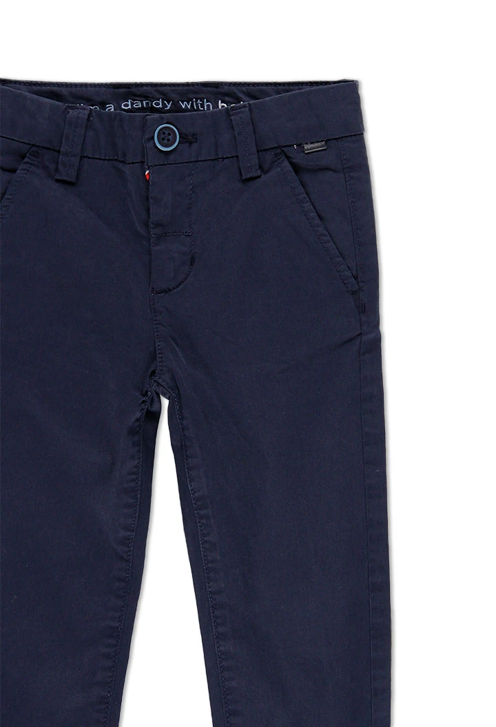Pantalon stretch en satin pour garçon
